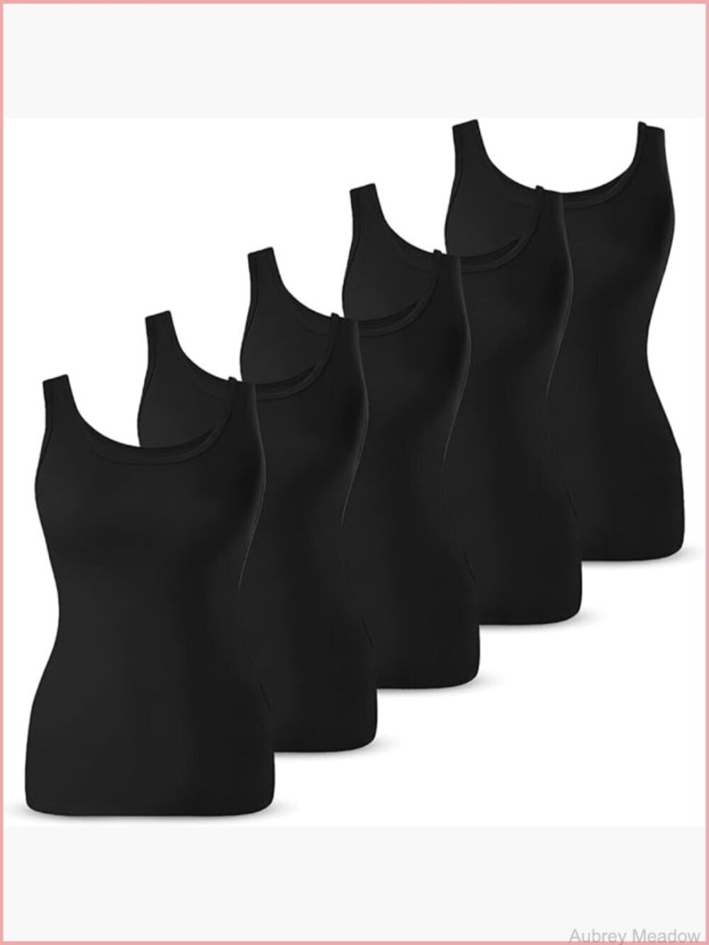 Cotton Blend Stretch Cami Tank Top Soft Lightweight Layering Camisole